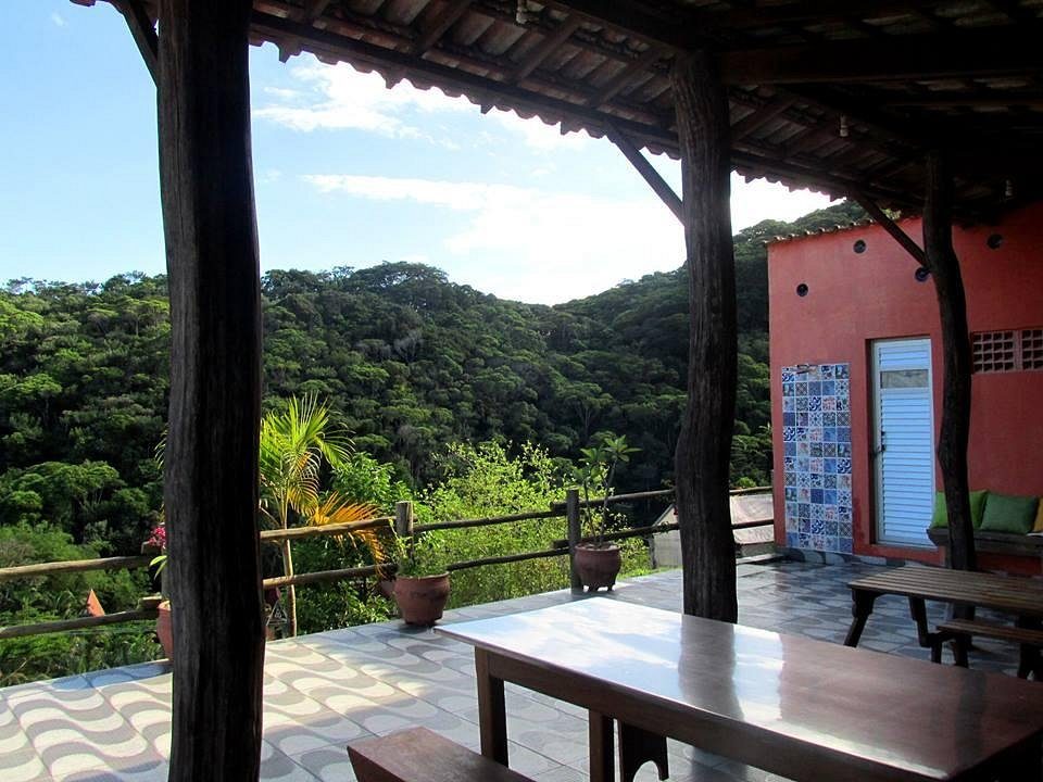 Deck com vista para as montanhas